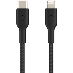 Belkin BoostUp Charge USB-C to Lightning Braided Cable 2m (Black)