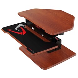 Eureka Ergonomic Height Adjustable Gaming  Sit Stand Office Desk 28'' (Chocolate)