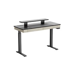 Eureka I55 Two-Drawer Electric Standing Gaming / Office Desk (Rustic Grey)