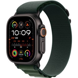 Apple Watch Ultra 2  49mm Black Titanium Case GPS + Cellular Alpine Loop (Dark Green) [Medium]