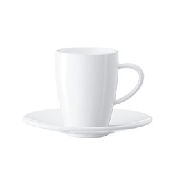 Jura Coffee Cups with Saucers (2 Pack)