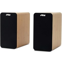 Jam Bluetooth Bookshelf Speakers (Wood)