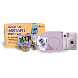 Fujifilm Instax Mini 12 Stax Of Fun Instant Photo Kit (Lilac Purple)