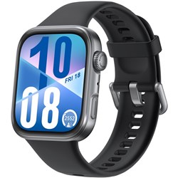 Huawei Fit 4 Matt Black Aluminium Case Watch (Black Fluoroelastomer Strap)