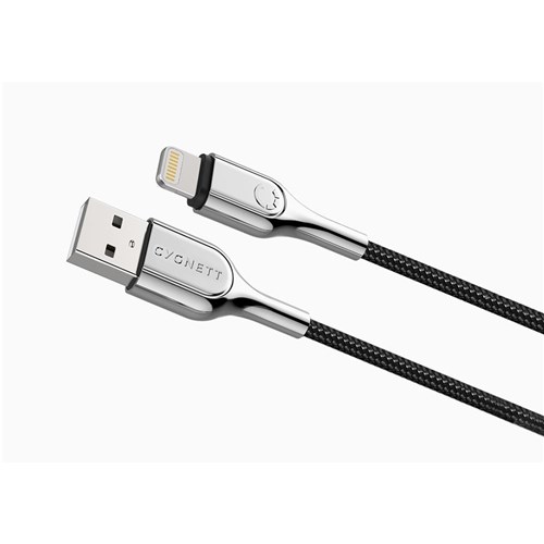 Cygnett Armoured Lightning to USB-A Cable 2m (Black)