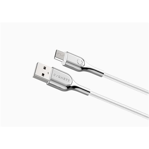 Cygnett Armoured Micro to USB-A Cable 1m (White)