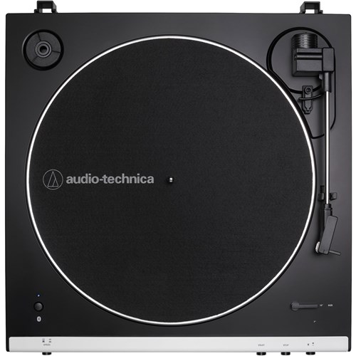 Audio-Technica LP60XBT Fully Automatic Belt Drive Stereo Bluetooth Turntable (Black/White)