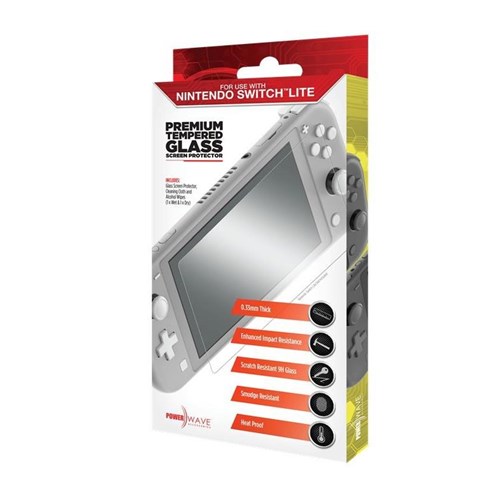 Powerwave Premium Tempered Glass Screen Protector for Nintendo Switch Lite