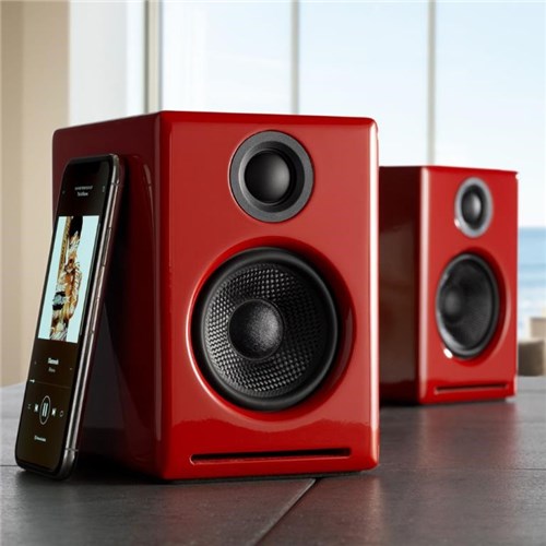 Audioengine A2+ Wireless Computer Speakers (Gloss Red)