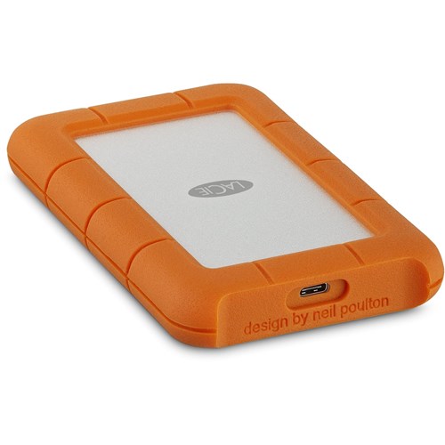 LaCie Rugged 2TB USB-C Portable Hard Drive