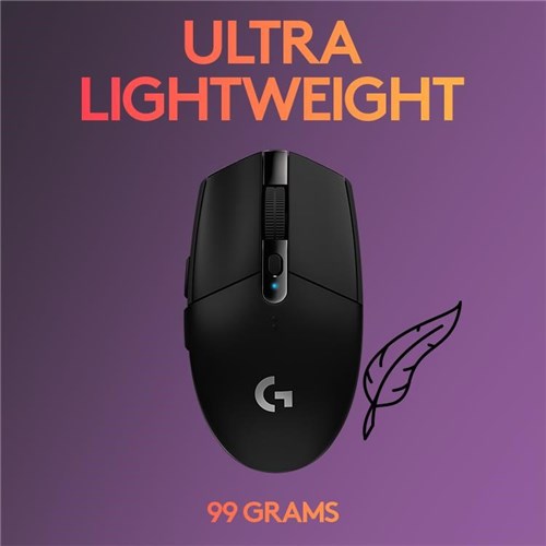 Logitech G305 Lightspeed Wireless Gaming Mouse (Black)