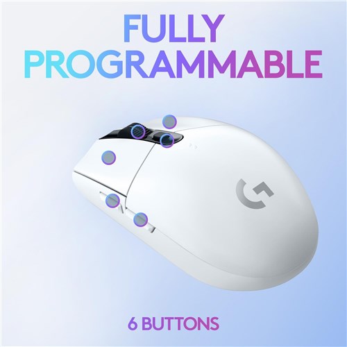 Logitech G305 Lightspeed Wireless Gaming Mouse (White)