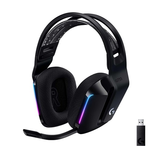 Logitech G733 Lightspeed Wireless RGB Gaming Headset (Black)