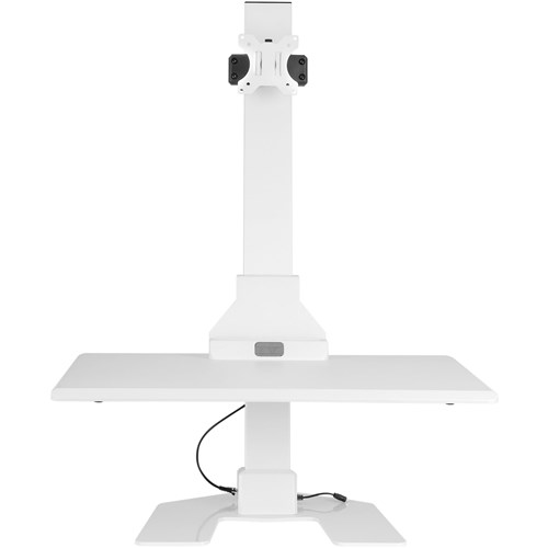 Ergovida Single Monitor Electric Desktop Workstation (White)