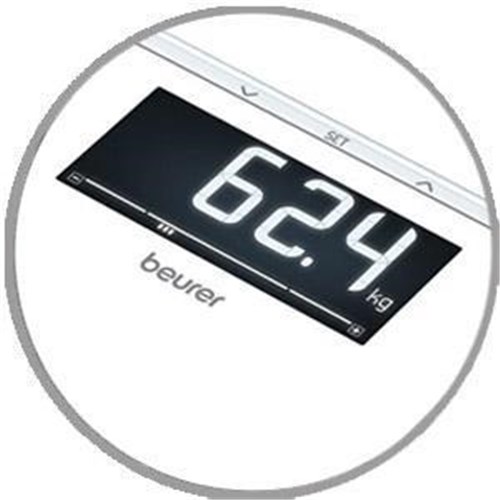 Beurer BF400W Signature Line Digital Glass Body Fat Scale (White)