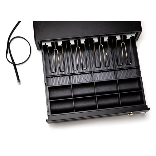 POS-mate Printer Driven Standard Cash Drawer (Black)