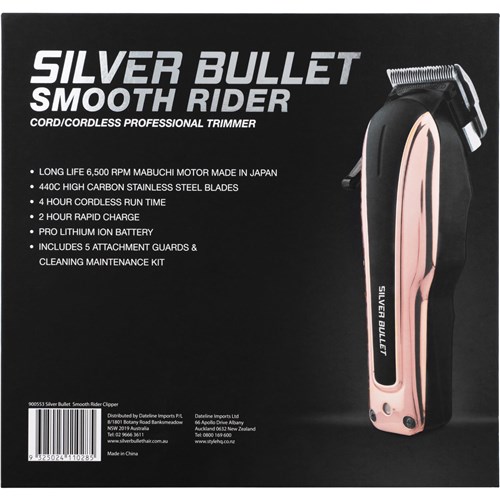 Silver Bullet Smooth Rider Cordless Clipper