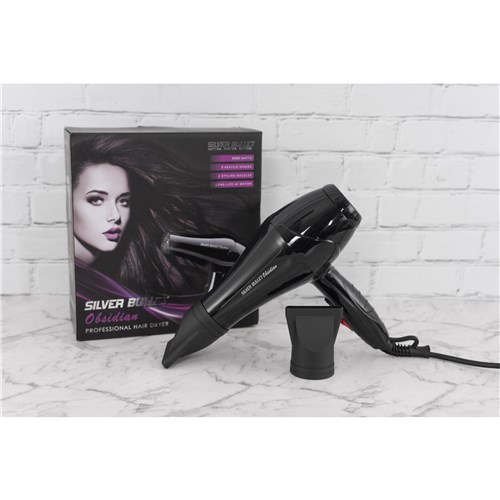 Silver Bullet 2000W Obsidian Hair Dryer (Black)