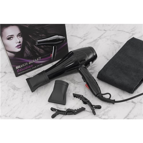 Silver Bullet 2000W Obsidian Hair Dryer (Black)