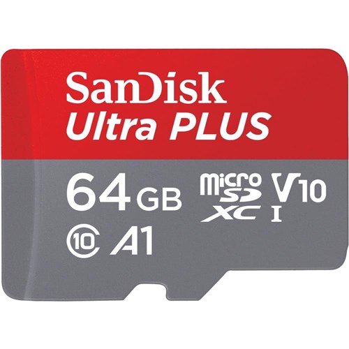 SanDisk Ultra Plus microSDXC 64GB 130MB/s Memory Card