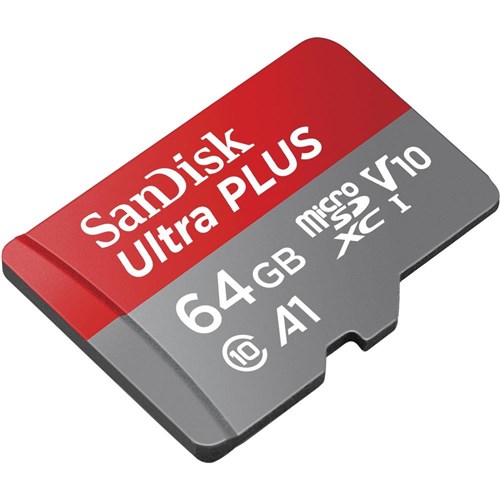 SanDisk Ultra Plus microSDXC 64GB 130MB/s Memory Card