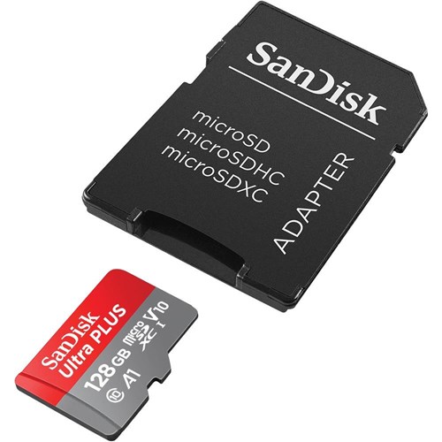 SanDisk Ultra Plus microSDXC 128GB 130MB/s Memory Card