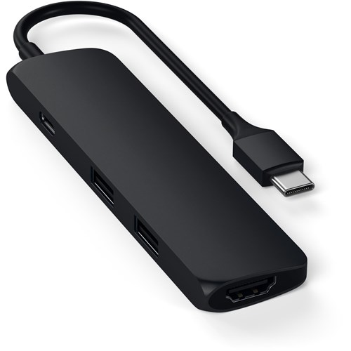 Satechi USB-C Slim MultiPort Adapter V1 (Black)