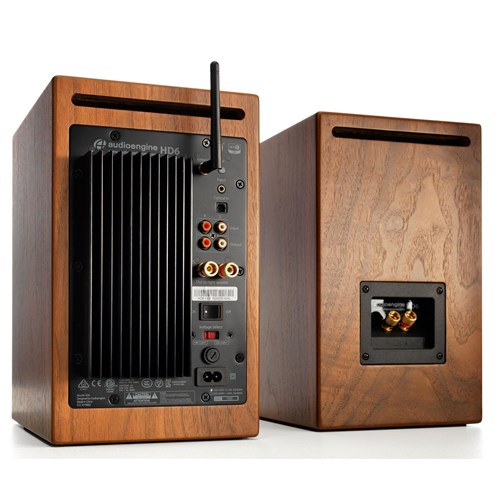 Audioengine HD6 Wireless Speakers (Walnut)