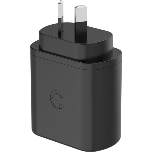 Cygnett PowerPlus 32W USB-C PD Dual Port Wall Charger (Black)