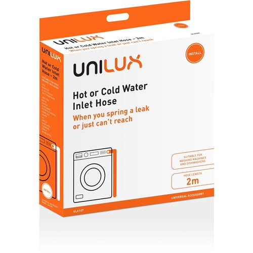 Unilux Hot or Cold Water Inlet Hose (2m)