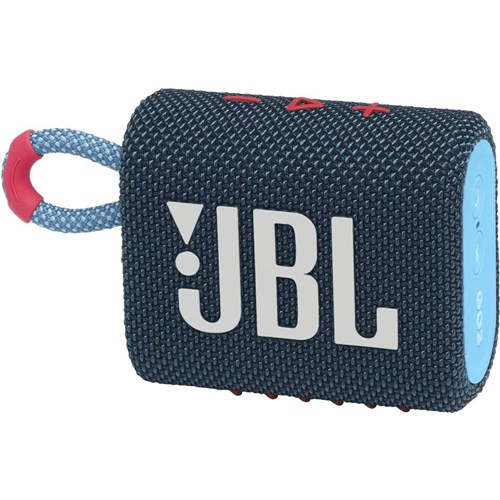JBL Go 3 Mini Portable Bluetooth Speaker (Blue/Pink)