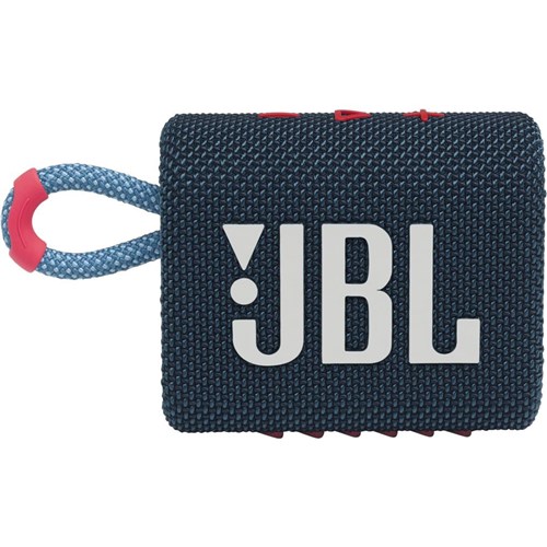 JBL Go 3 Mini Portable Bluetooth Speaker (Blue/Pink)