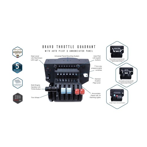 Honeycomb Bravo Flight Controls - Throttle Quadrant