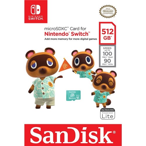 SanDisk Nintendo Switch MicroSD 512GB Memory Card