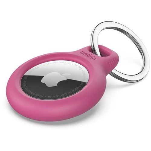 Belkin Secure Holder with Keyring for AirTag (Pink)