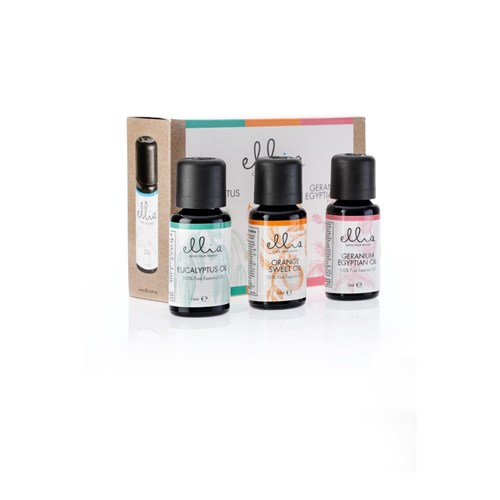 Homedics Ellia Oil 3  Pack (Eucalyptus. Orange. Geranium)