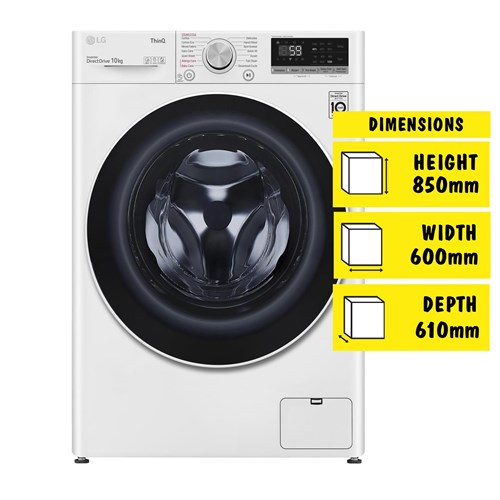 LG WV5-1410W 10kg Series 5 Front Load Washer (White)