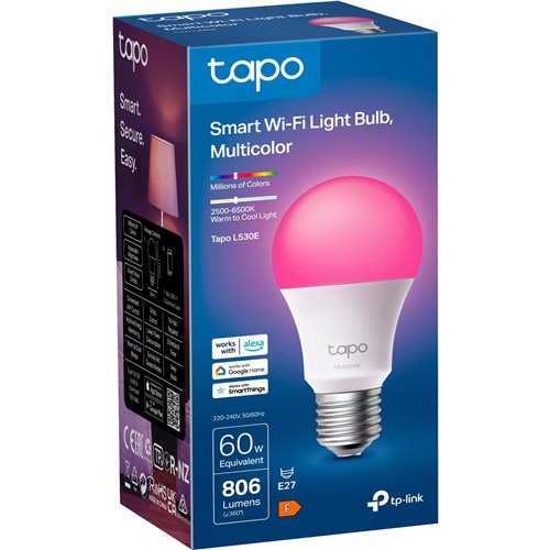 TP-Link Tapo Smart Wi-Fi Multicolour Bulb (E27)