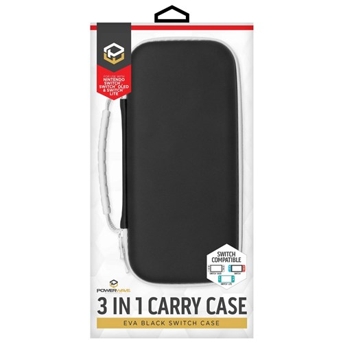 Powerwave 3 - in-1 Carry Case for Nintendo Switch OLED (Eva Black)