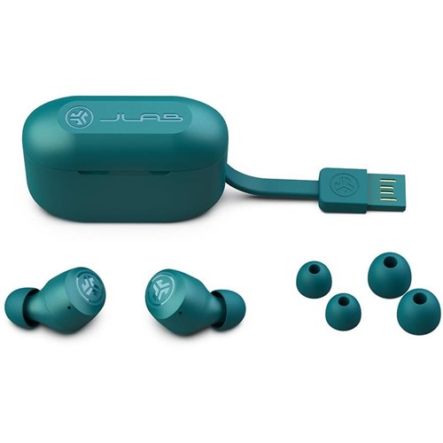 JLab Go Pop+ True Wireless Earbuds (Teal)