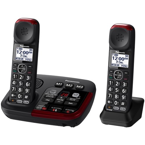 Panasonic KX-TGM422AZB Amplified Cordless Twin Handset