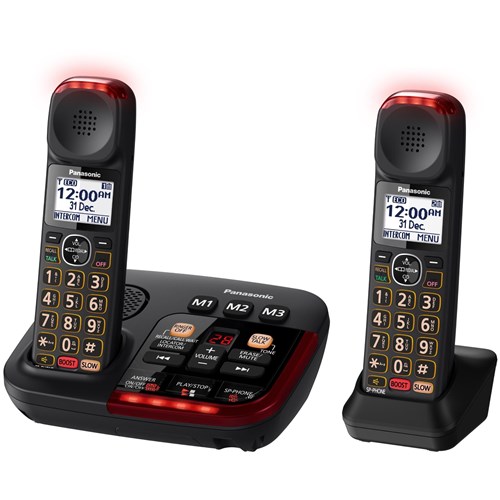 Panasonic KX-TGM422AZB Amplified Cordless Twin Handset