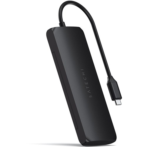 Satechi USB-C Hybrid Multiport Adapter with SSD Enclosure (Black)