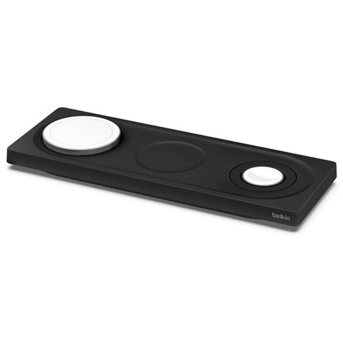 Belkin BoostUp Charge Pro 3-in-1 Wireless Charging Pad with MagSafe (Black)