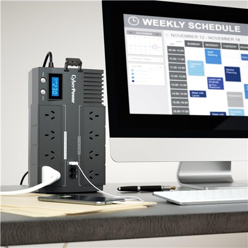 CyberPower BRIC-LCD 700VA 390W Line Interactive UPS