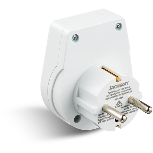 Jackson Outbound Travel Adapter Europe Slim