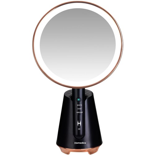 Homedics Radiance LED Beauty Mirror with Bluetooth Speaker