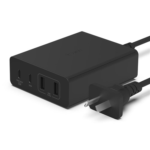 Belkin BoostCharge Pro 4-Port 108w GaN Charger (Black)