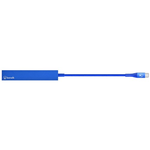 Bonelk Long-Life USB-C to 4 Port USB 3.0 Slim Hub (Blue)