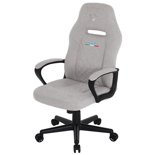 ONEX STC Compact S Series Gaming/Office Chair (Ivory) with Short pile Linen Fabric